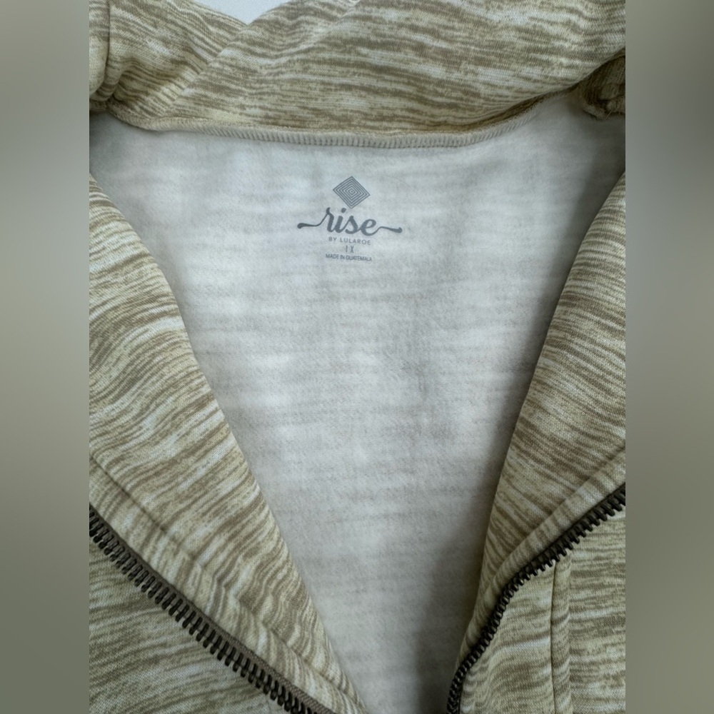 NEW Rise by Lularoe Persistent Half Zip Pull Over Fleece Sweatshirt Size 1X - Picture 13 of 15